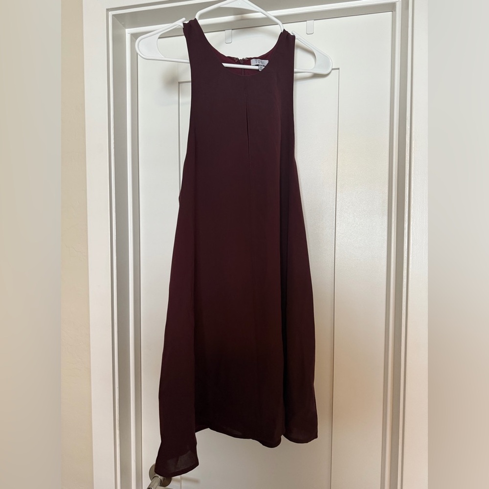 Tobi Rich Burgundy Mini Dress